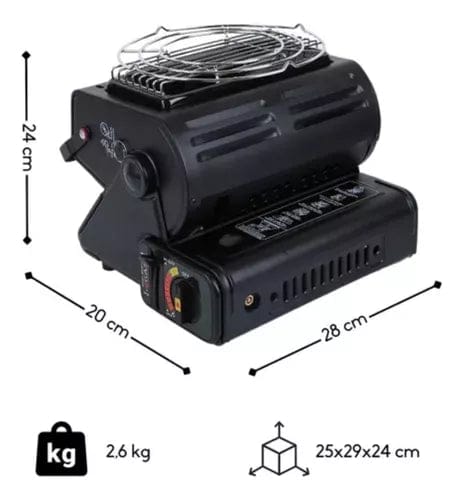Calefactor Cocinilla Gas Híbrida 2 En 1