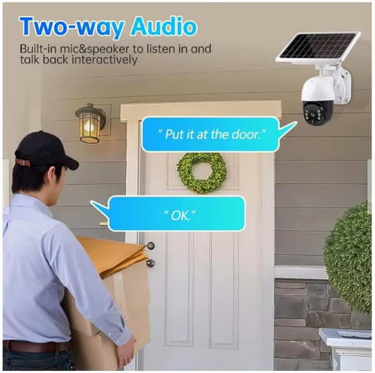 Cámara de Seguridad Solar Inalámbrica Wifi