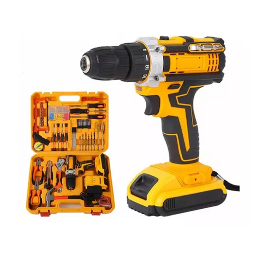 Taladro inalambrico cargador cable 42 herramientas