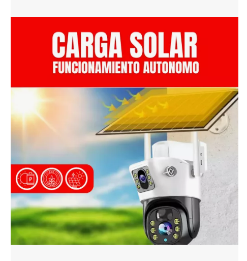 Cámara de Seguridad Solar 4G con Chip